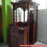 jual mimbar masjid murah ukiran jepara jati