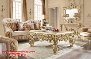 Set kursi tamu ukiran mewah modern living room Srt-086