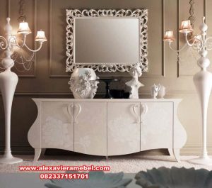 set meja konsul duco putih modern fatimaa queen mkr-095