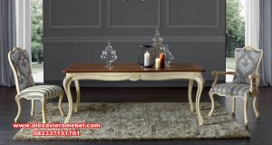 set meja makan modern classic contemporer skm-149
